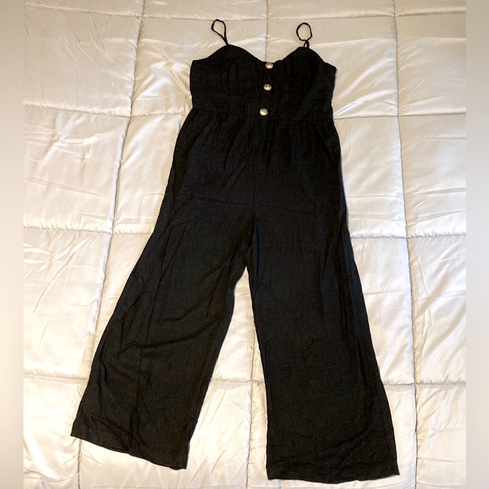 Copper Key Linen Blend Jumpsuit